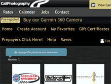 Tablet Screenshot of caliphotography.com